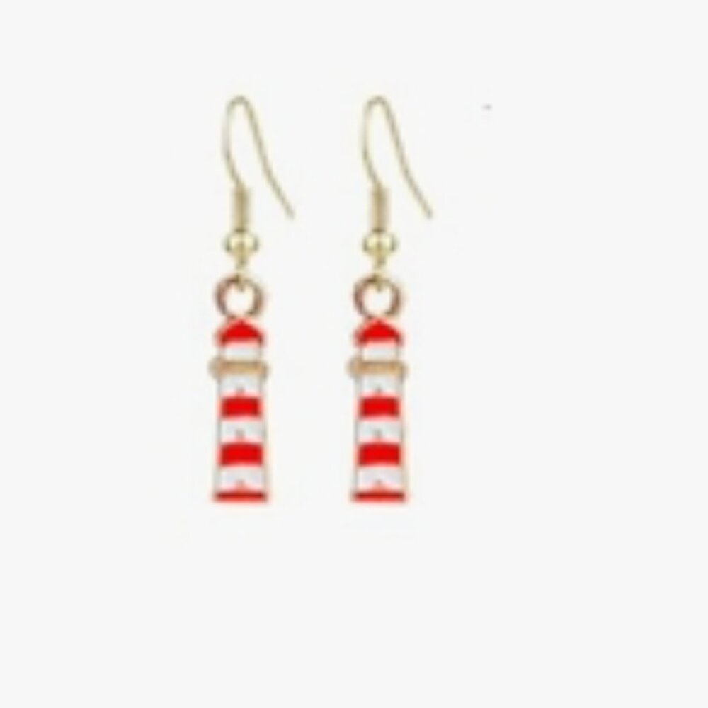 Lighthouse dangle earrings
